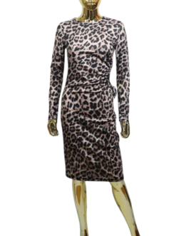 Sukienka MARIA pantera czarna