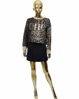 Sweterek panterka camel