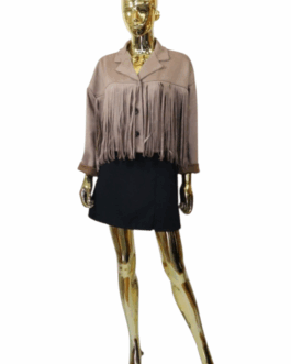 Kurtka zamszowa z frędzlami 1