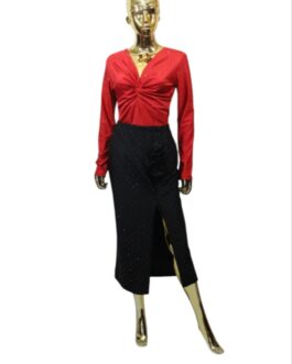 Bluzka MAJA bling-bling czerwona