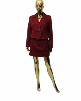 Komplet Silver burgund