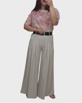 Bluzka flowers różowa