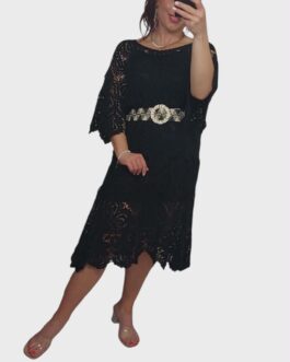 Ażurowa sukienka BOHO 2 czarna