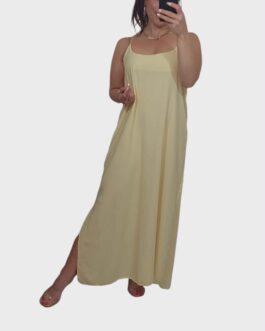 Sukienka NIEGNIOTKA cytryna