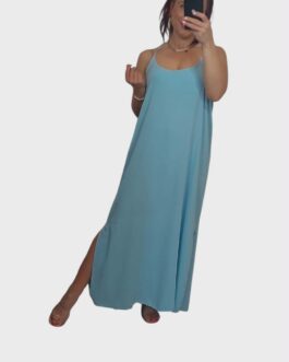 Sukienka NIEGNIOTKA błękitna