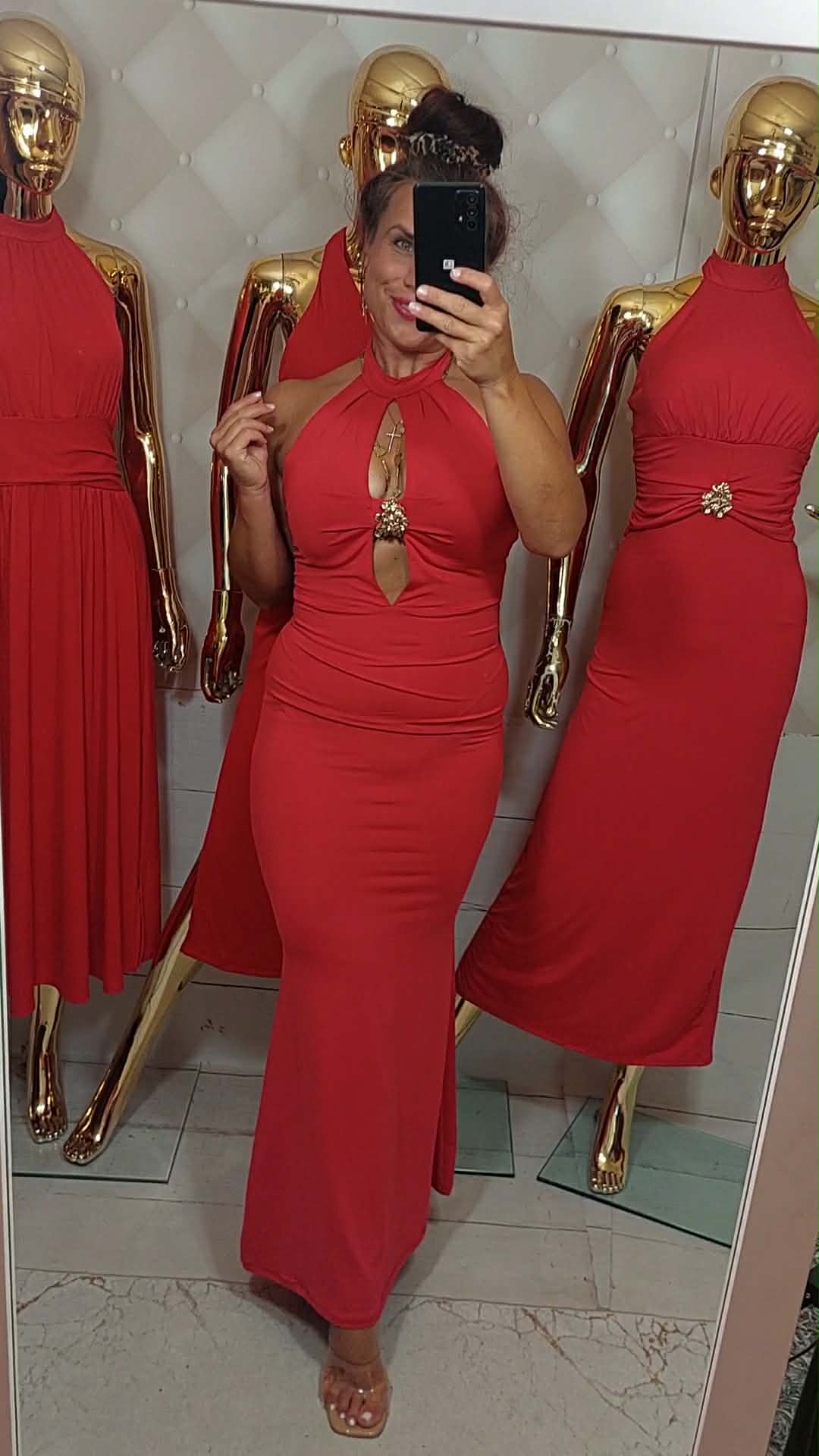 Sukienka CARMEN czerwona