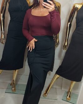 Bluzka SUMPLY ELEGANT wino