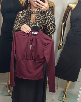 Bluzka LUNA ELEGANCE wino