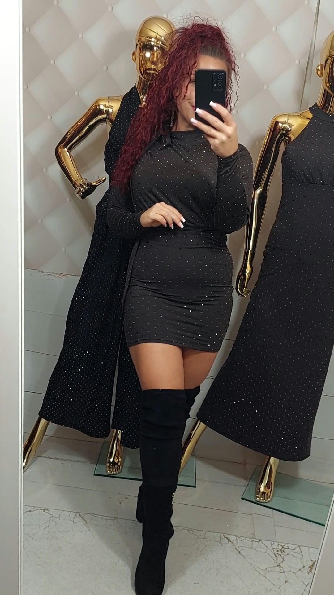 Sukienka SPARKLE czekolada