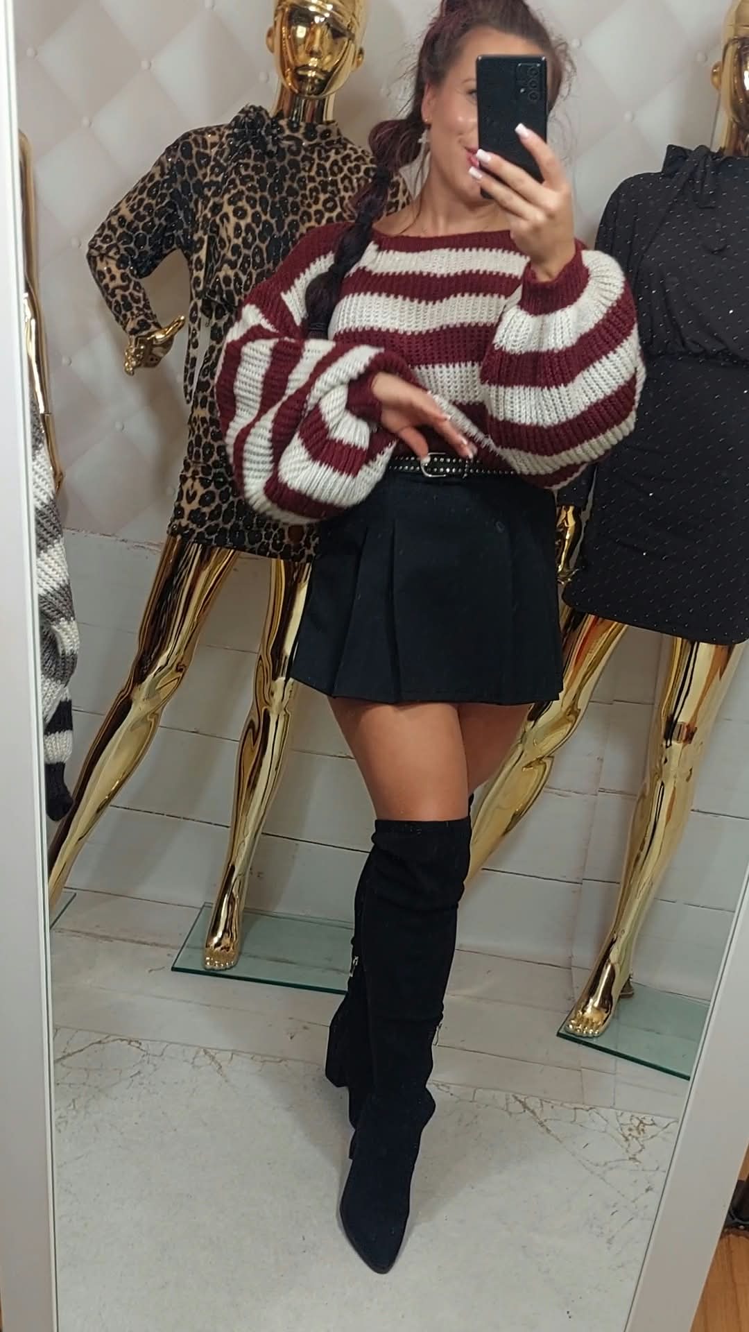 Sweterek MILANO wino