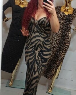 Sukienka NATALI zebra ciemna